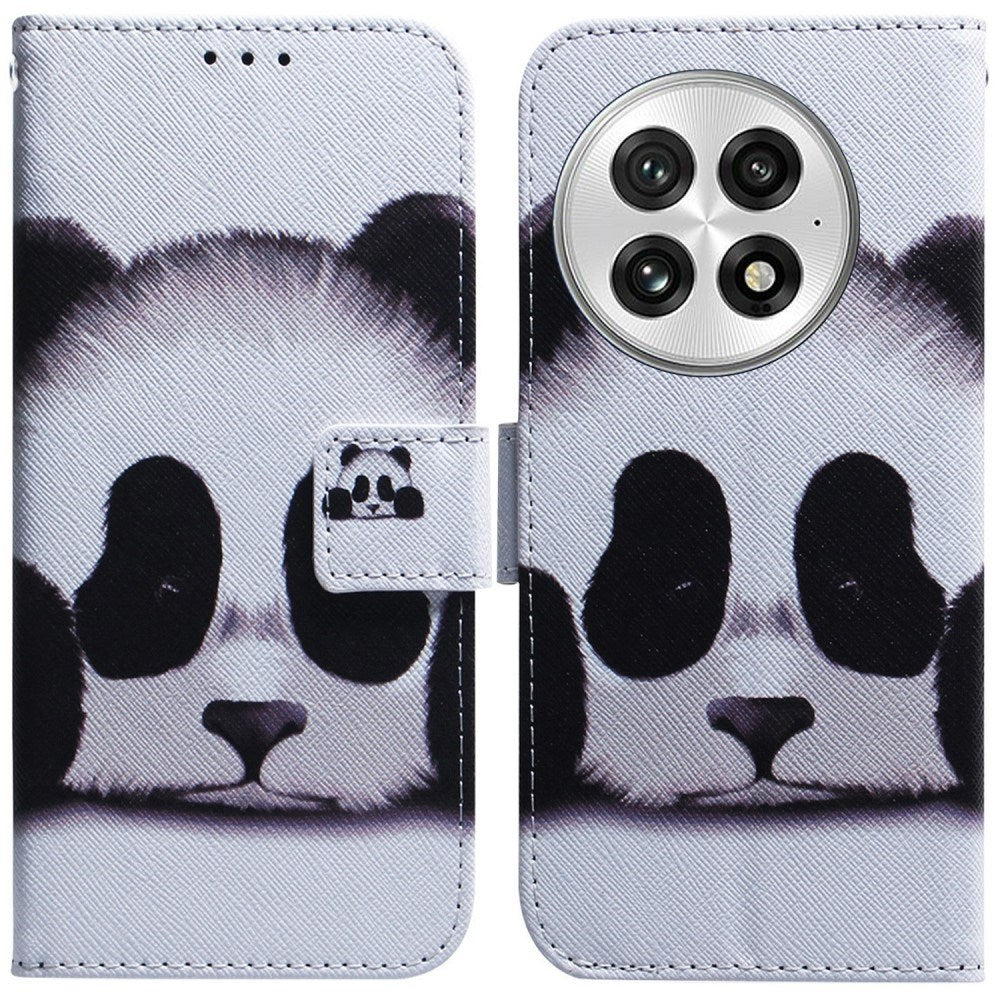 EIDERWOOD OnePlus 13 Kunstskinn Flip Deksel m. Motiv - Panda
