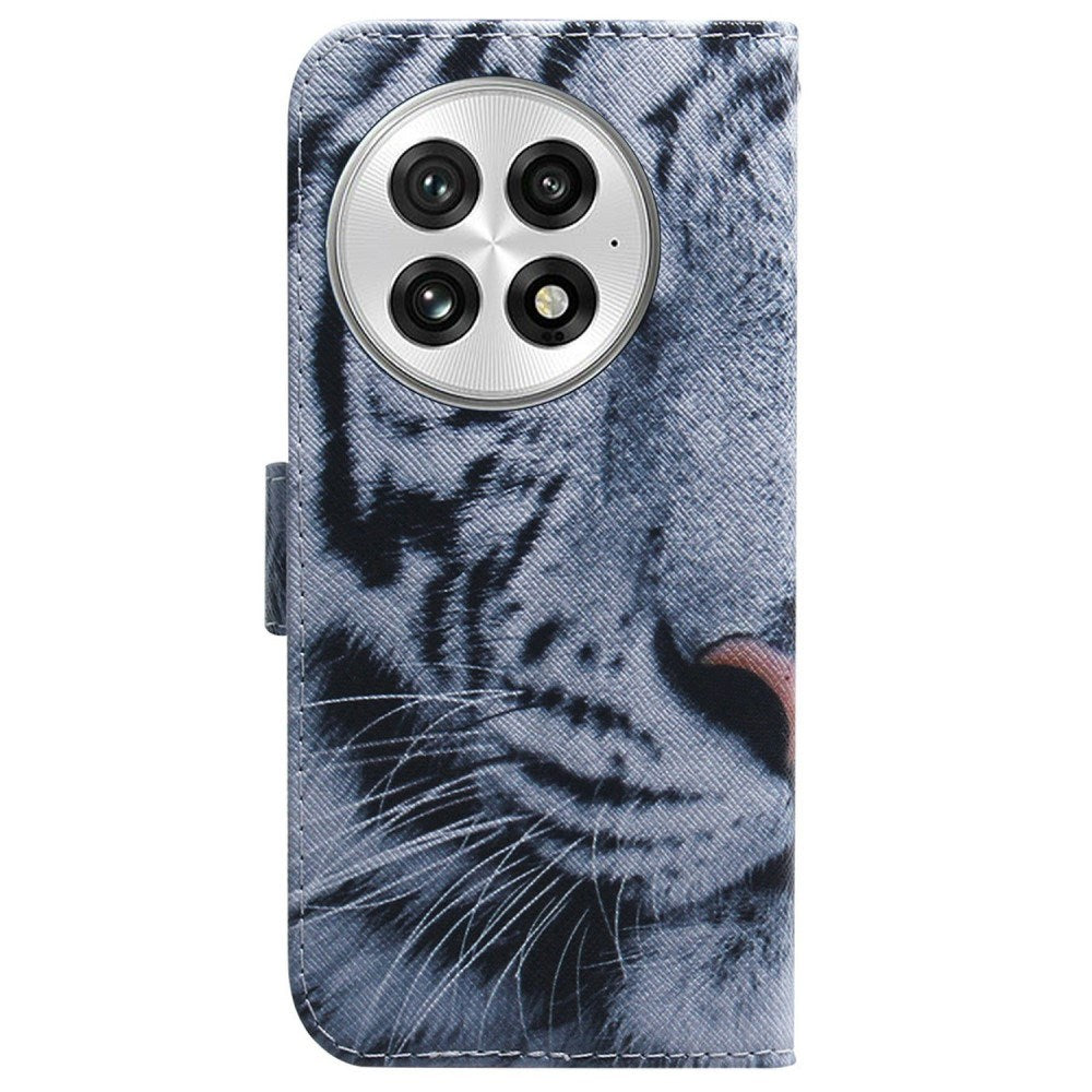 EIDERWOOD OnePlus 13 Kunstskinn Flip Deksel m. Motiv - Tiger