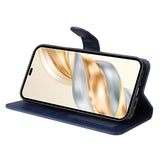 EIDERWOOD Honor Magic7 Lite Kunstskinn Flip Deksel m. Stropp - Blå