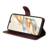 EIDERWOOD Honor Magic7 Lite Kunstskinn Flip Deksel m. Stropp - Brun