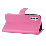 EIDERWOOD Samsung Galaxy S25+ (Plus) Kunstskinn Flip Deksel m. Uglemotiv - Rosa