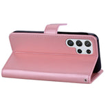 EIDERWOOD Samsung Galaxy S25 Ultra Kunstskinn Flip Deksel m. Uglemotiv - Rosa