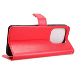 EIDERWOOD Xiaomi Redmi Note 14 (5G) Kunstskinn Flip Deksel m. Strop - Rød