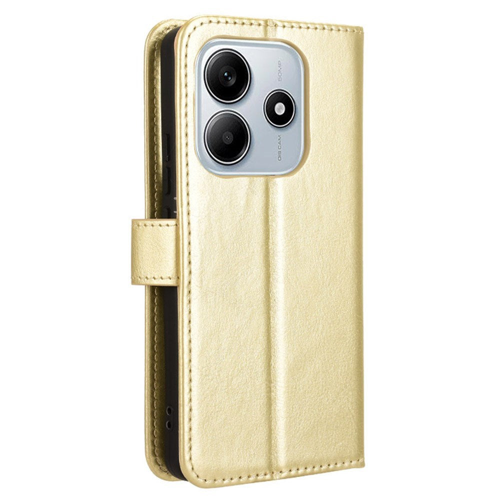 EIDERWOOD Xiaomi Redmi Note 14 (5G) Kunstskinn Flip Deksel m. Strop - Guld