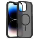 EIDERWOOD iPhone 16 Pro Matt Hybrid Deksel - MagSafe Kompatibel - Svart / Gjennomsiktig