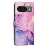 EIDERWOOD Google Pixel 10 / 10 Pro / 9 / 9 Pro Marmor Kunstskinn Flip Deksel m. Stropp - Lilla