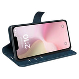 EIDERWOOD iPhone 16e Kunstskinn Flip Deksel - Blå