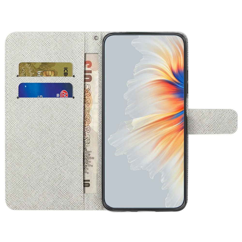 EIDERWOOD Motorola Moto G15 / G15 Power Kunstskinn Flip Deksel m. Motiv - Blomst / Sommerfugl