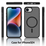 EIDERWOOD iPhone 16e Matt Hybrid Deksel - MagSafe Kompatibel - Gjennomsiktig / Rosa