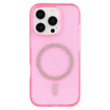 EIDERWOOD iPhone 16 Pro Max Plast Glitter Deksel - MagSafe Kompatibelt - Rosa