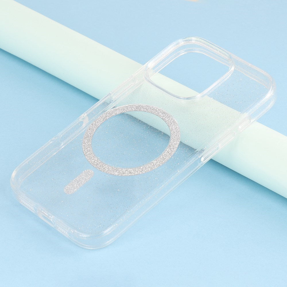 EIDERWOOD iPhone 16 Pro Max Plast Glitter Deksel - MagSafe Kompatibelt - Gjennomsiktig