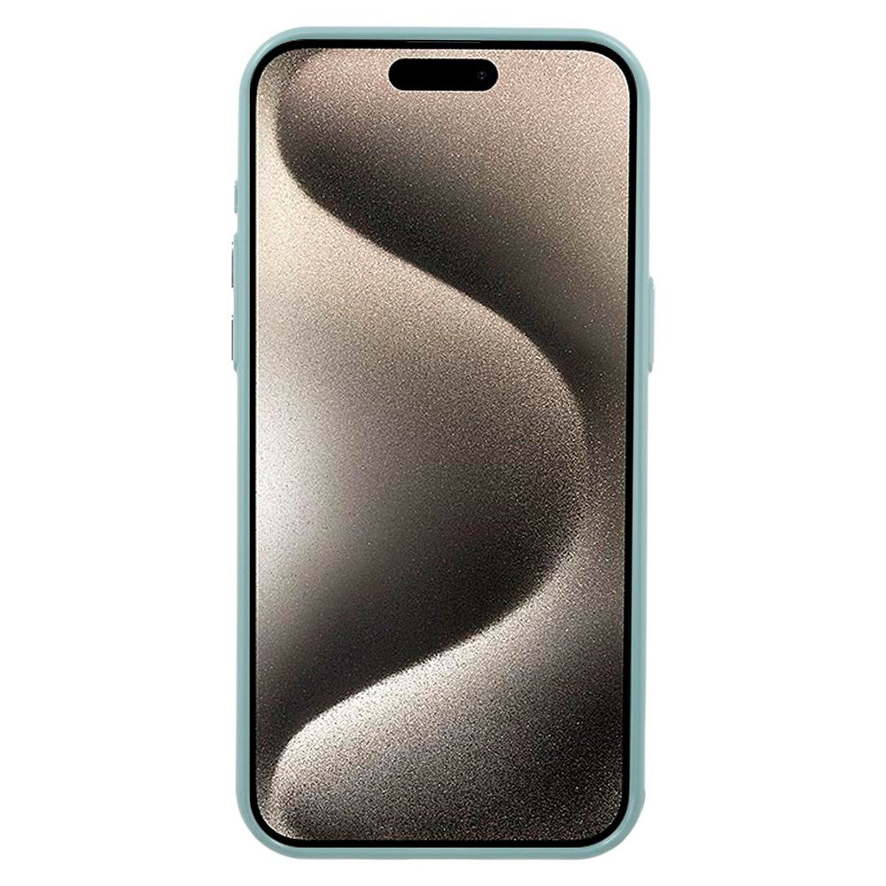 EIDERWOOD iPhone 15 Pro Plast Glitter Deksel - MagSafe Kompatibel - Grønn
