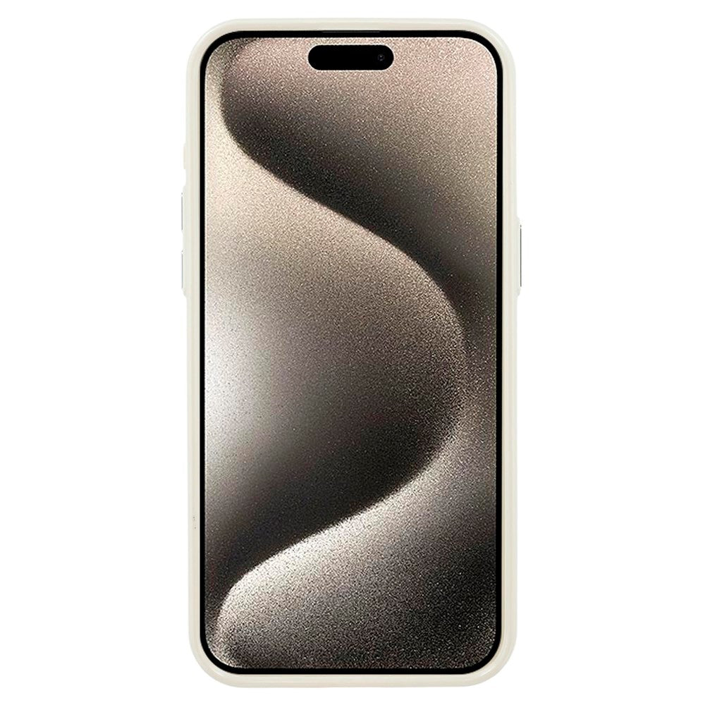 EIDERWOOD iPhone 15 Pro Plast Glitter Deksel - MagSafe Kompatibel - Sølv