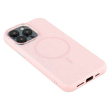 EIDERWOOD iPhone 15 Pro Plast Glitter Deksel - MagSafe Kompatibel - Rosa