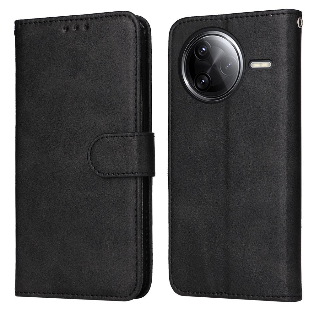 Xiaomi Poco F7 Ultra EIDERWOOD Kunstskinn Flip Deksel m. Stropp – Svart