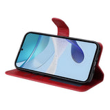 EIDERWOOD Realme 14X (5G) / C75 Kunstskinn Flip Deksel m. Stropp - Rød