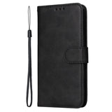 EIDERWOOD Realme 14X (5G) / C75 Kunstskinn Flip Deksel m. Stropp - Svart