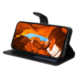 Motorola Edge 60 Neo / 50 Neo / ThinkPhone 25 EIDERWOOD Kunstskinn Flip Deksel med Strop - Svart