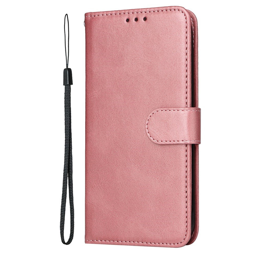 Motorola Edge 60 Neo / 50 Neo / ThinkPhone 25 EIDERWOOD Kunstskinn Flip Deksel med Strop - Rosa