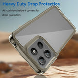 EIDERWOOD Motorola Moto G15 / G05 / E15 Hybrid Plast Deksel - Gjennomsiktig / Grå