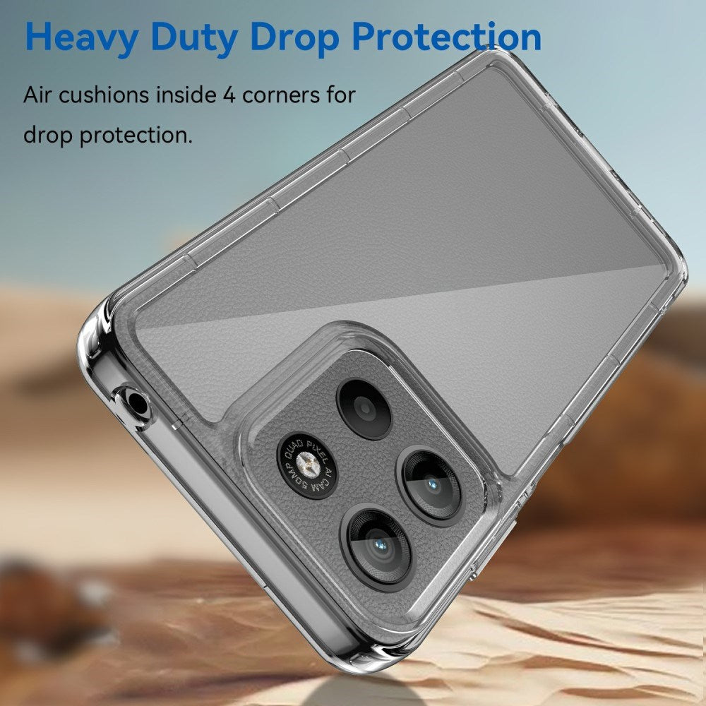 EIDERWOOD Motorola Moto G15 / G05 / E15 Hybrid Plast Deksel - Gjennomsiktig