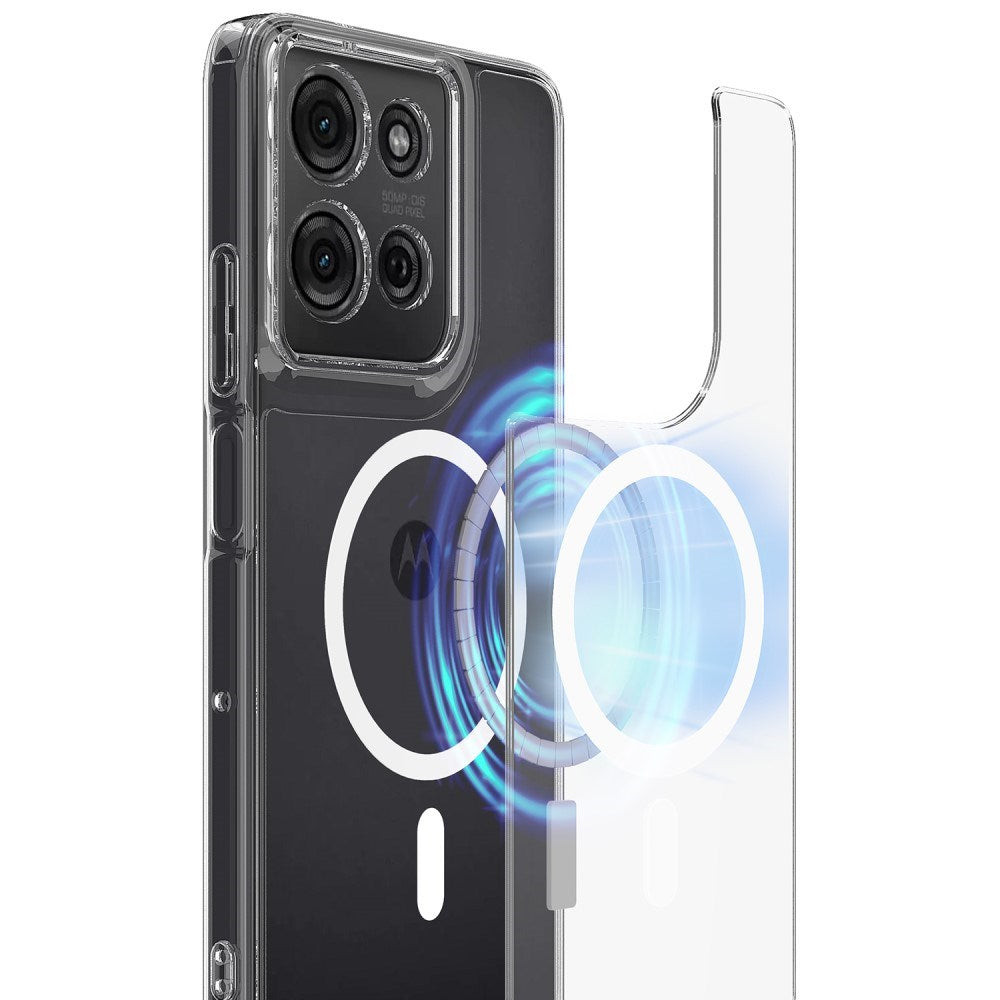 EIDERWOOD Motorola Moto G75 (5G) Fleksibelt Plast Deksel - MagSafe Kompatibel - Gjennomsiktig