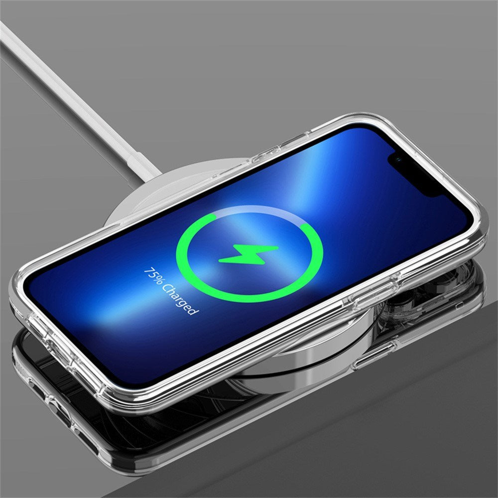 iPhone 14 EIDERWOOD Hybrid Magnetic Deksel - MagSafe Kompatibel - Gjennomsiktig