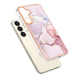 EIDERWOOD Samsung Galaxy S25+ (Plus) / S24+ (Plus) Marmormønstret Plast Deksel - Rose Gold