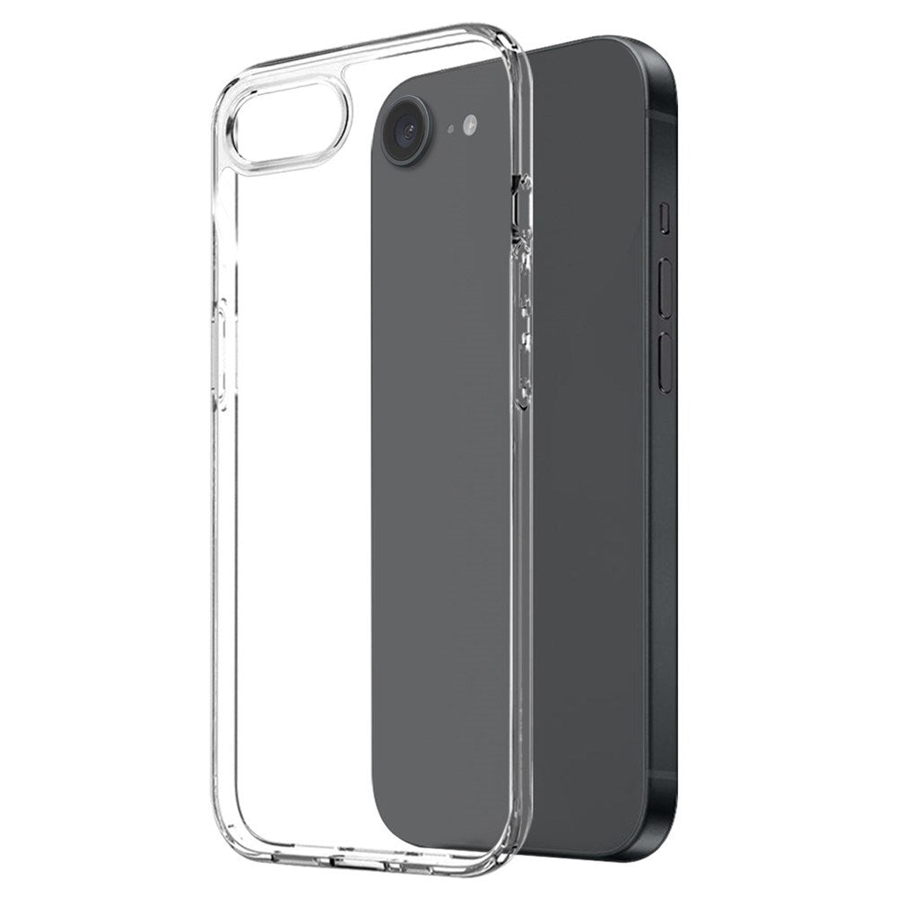 NORTHJO iPhone 17e / 16e | 3-i-1 360° Beskyttelsessett med Deksel | Skjermbeskytter | Kameralinsebeskytter - Gjennomsiktig