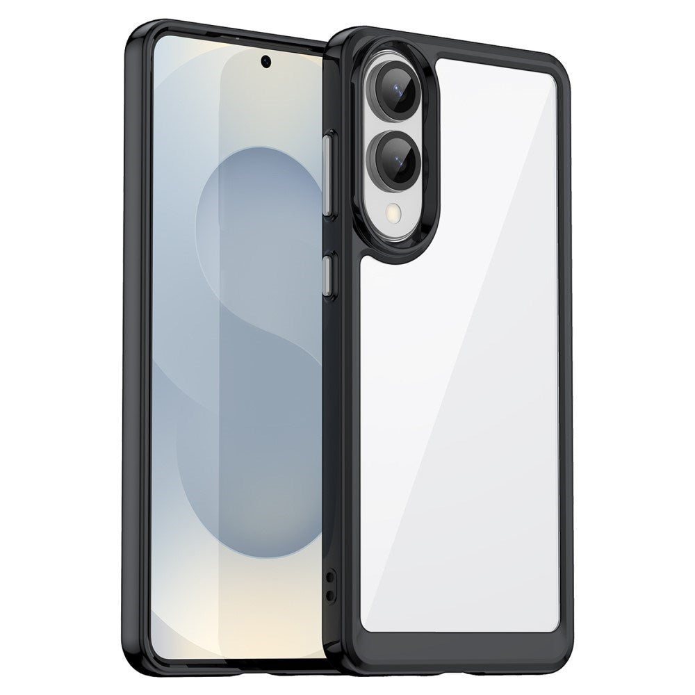 EIDERWOOD Samsung Galaxy S25 Edge Hybrid Plast Deksel - Gjennomsiktig / Svart