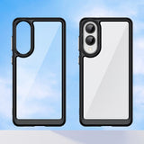 EIDERWOOD Samsung Galaxy S25 Edge Hybrid Plast Deksel - Gjennomsiktig / Svart