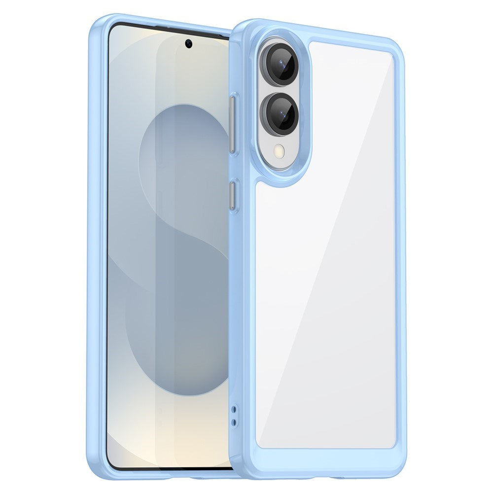 EIDERWOOD Samsung Galaxy S25 Edge Hybrid Plast Deksel - Gjennomsiktig / Blå
