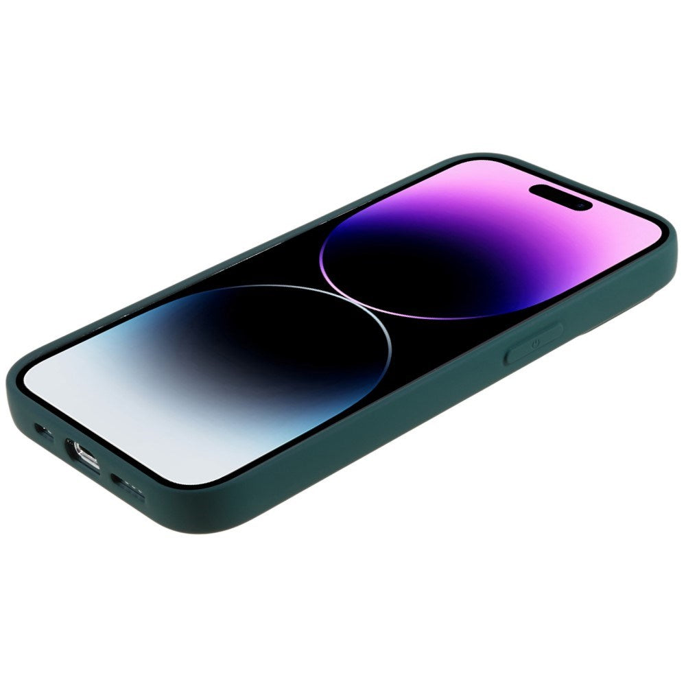 EIDERWOOD iPhone 14 Pro Max Fôret Fleksibelt Plast Deksel - Mørk Grønn