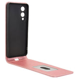 EIDERWOOD Samsung Galaxy S25 Edge Vertikalt Flip Deksel med Lommebok - Rose Gold