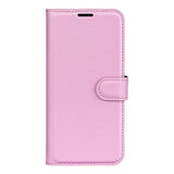 EIDERWOOD Samsung Galaxy S25 Edge Litchi Kunstskinn Flip Deksel med Lommebok - Rosa