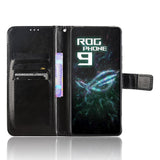 EIDERWOOD Asus ROG Phone 9 (5G) / 9 Pro (5G) Kunstskinn Flip Deksel m. Kortholder & Ståfunksjon - Svart