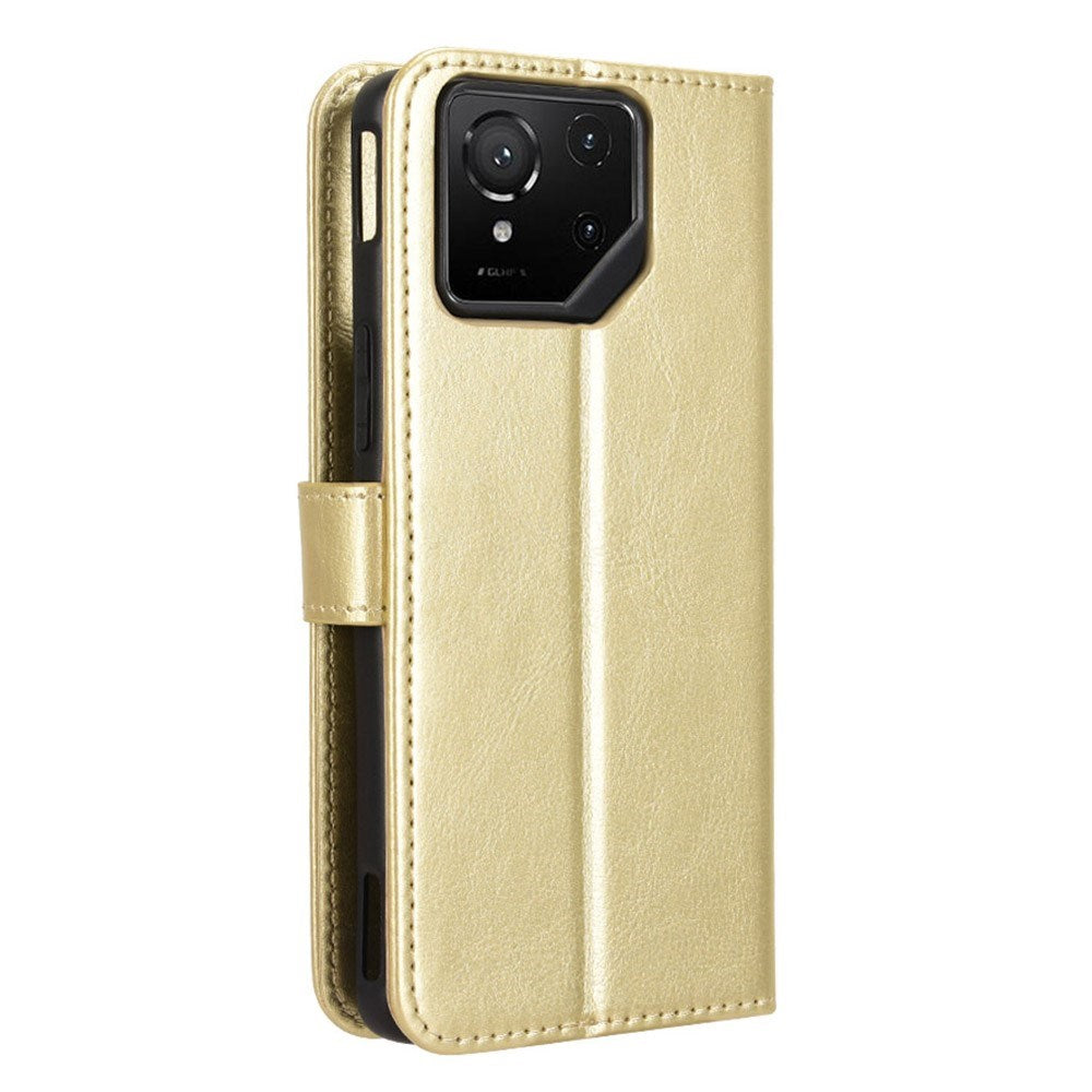 EIDERWOOD Asus ROG Phone 9 (5G) / 9 Pro (5G) Kunstskinn Flip Deksel m. Kortholder & Ståfunksjon - Gull