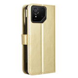 EIDERWOOD Asus ROG Phone 9 (5G) / 9 Pro (5G) Kunstskinn Flip Deksel m. Kortholder & Ståfunksjon - Gull