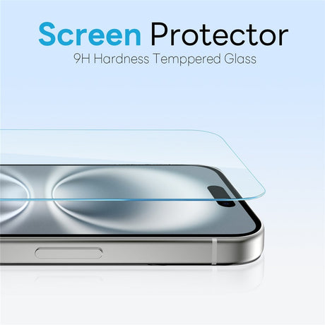 NORTHJO iPhone 16 360° Beskyttelsessett med Kameralinsebeskyttelse & Skjermbeskyttelse & Hybrid Deksel - MagSafe Kompatibel - Gjennomsiktig