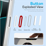 NORTHJO iPhone 16 Pro 360° Beskyttelsessett med Kameralinsebeskyttelse & Skjermbeskyttelse & Hybrid Deksel - MagSafe Kompatibel - Gjennomsiktig