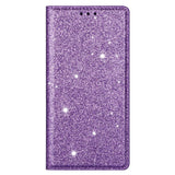 EIDERWOOD Samsung Galaxy S25 Edge Kunstskinn Flip Deksel med Lommebok og - Glitter - Lilla