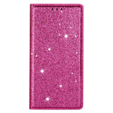 EIDERWOOD Samsung Galaxy S25 Edge Kunstskinn Flip Deksel med Lommebok og - Glitter - Rosa