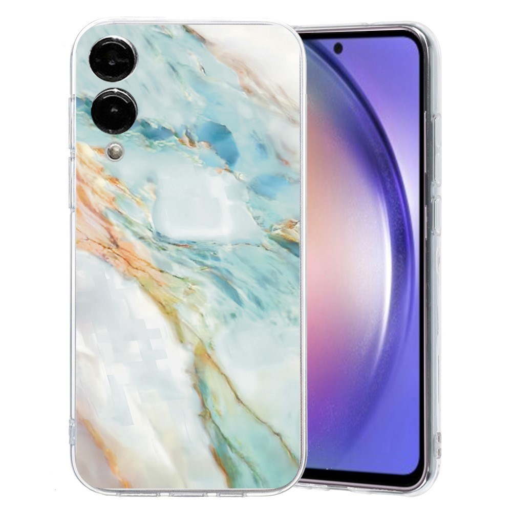 EIDERWOOD Samsung Galaxy S25 Edge Fleksibelt Plast Deksel med Motiv - Gjennomsiktig / Marmor