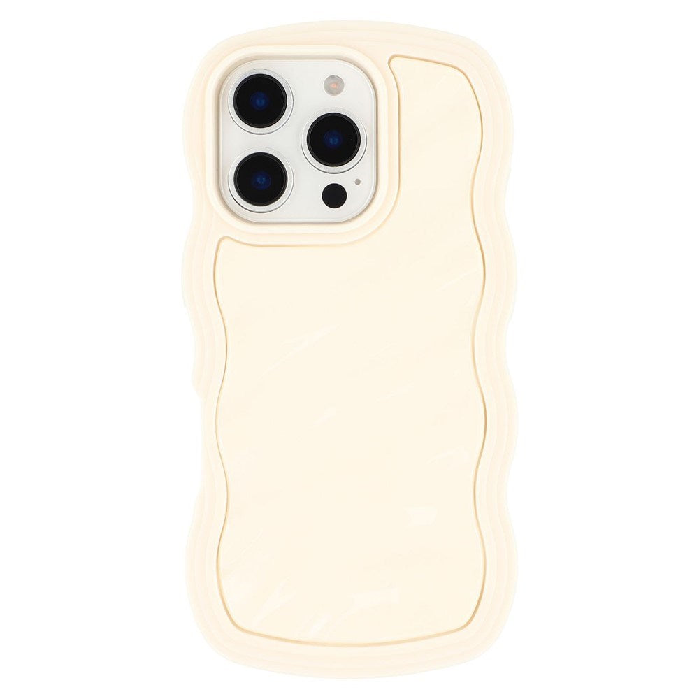 iPhone 16 Pro Max EIDERWOOD Hybrid Plast Wavy Deksel – Beige