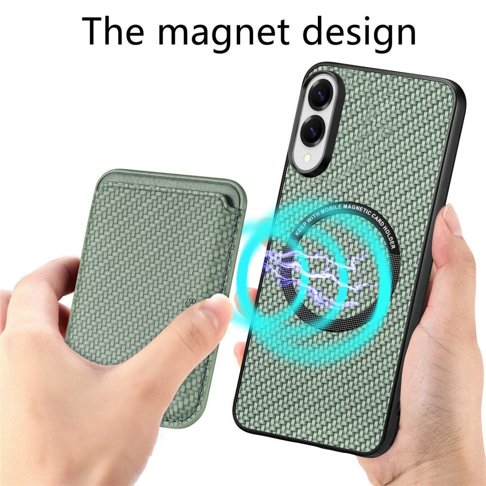 EIDERWOOD Samsung Galaxy S25 Edge Deksel med Avtakbar Kortholder - Grønn