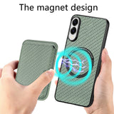 EIDERWOOD Samsung Galaxy S25 Edge Deksel med Avtakbar Kortholder - Grønn