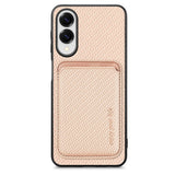 EIDERWOOD Samsung Galaxy S25 Edge Deksel med Avtakbar Kortholder - Beige
