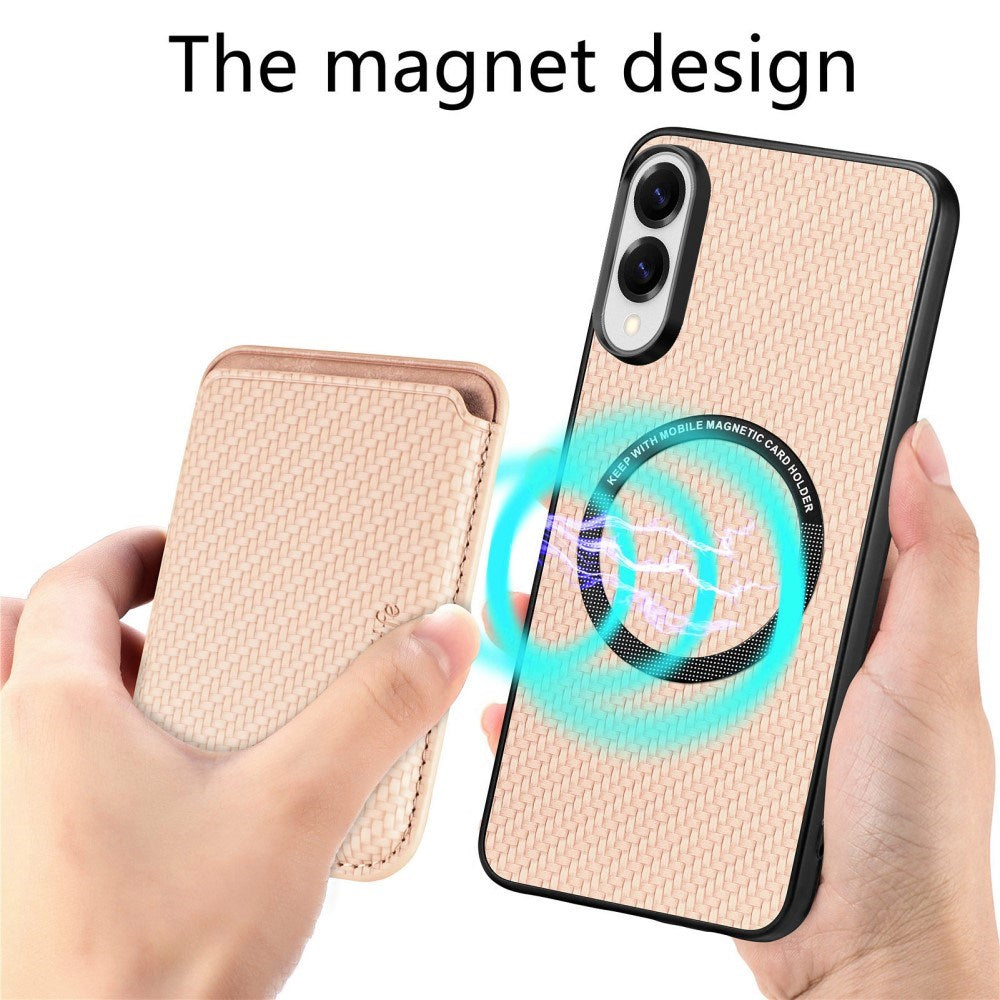 EIDERWOOD Samsung Galaxy S25 Edge Deksel med Avtakbar Kortholder - Beige