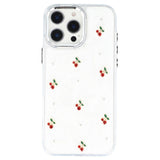 iPhone 16 Pro Max EIDERWOOD Hybrid Deksel m. 3D Kirsebær - Sølv