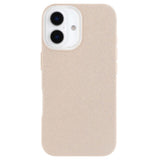 EIDERWOOD IPhone 16 Fleksibelt Plast Deksel med Glitter - Beige